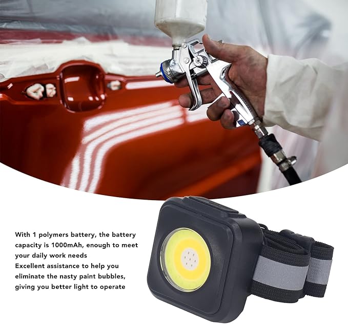 Automotive Paint Gun Light USB Rechargeable LED for Car Detailing and Spraying