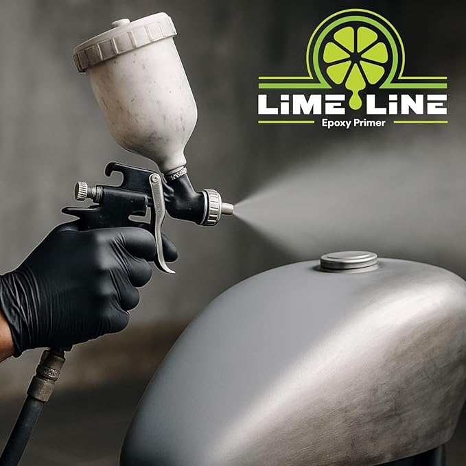 LiME LiNE 2K Epoxy Primer/Sealer Direct-to-Metal, Anti-Corrosive for Automotive & Industrial Use/Isocyanate Free / 2.1 VOC - 2 Quart kit (Black)