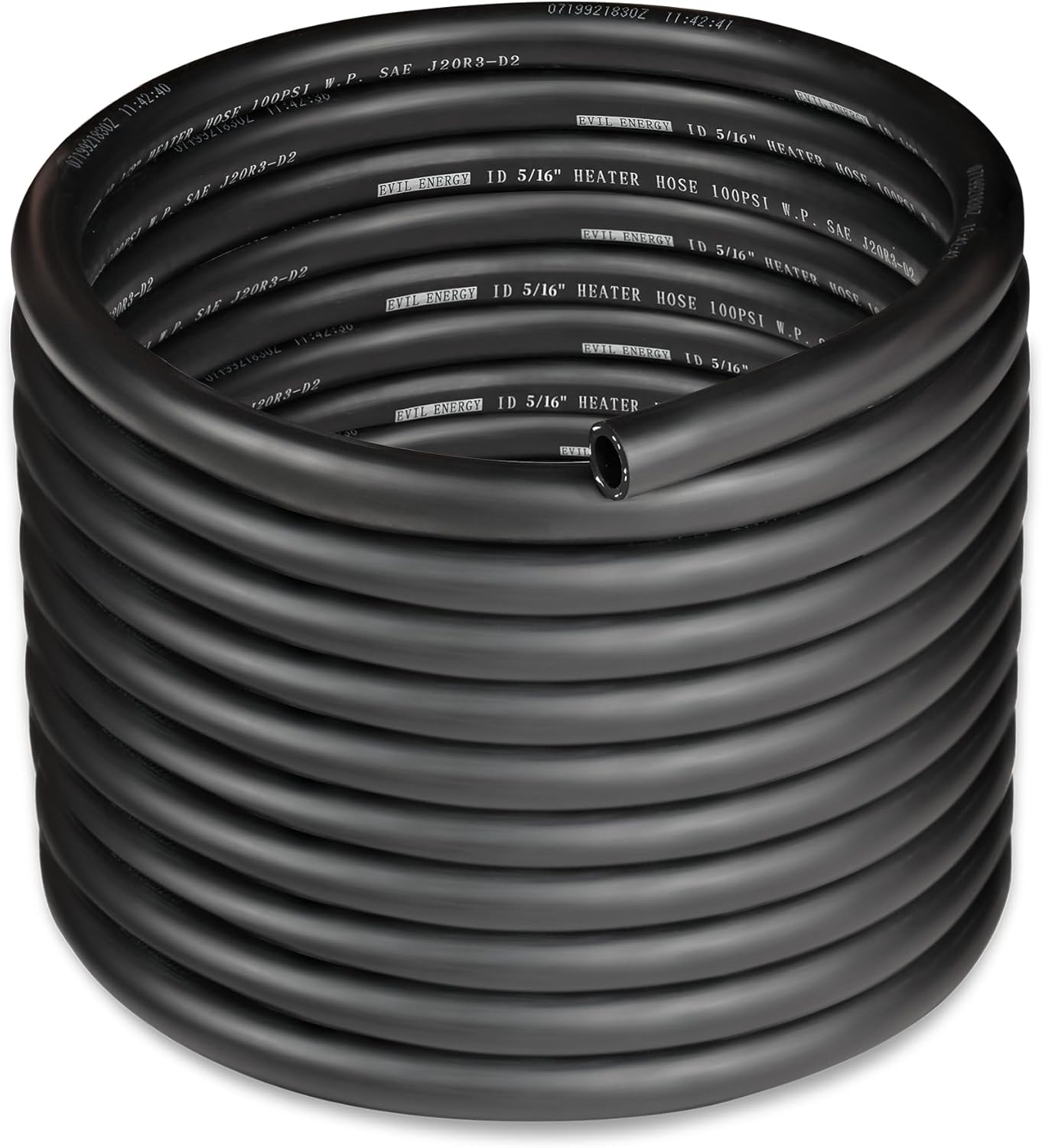 EVIL ENERGY 5/16" Heater Hose Coolant Radiator Straight 100PSI SAE 20R3 25FT Black