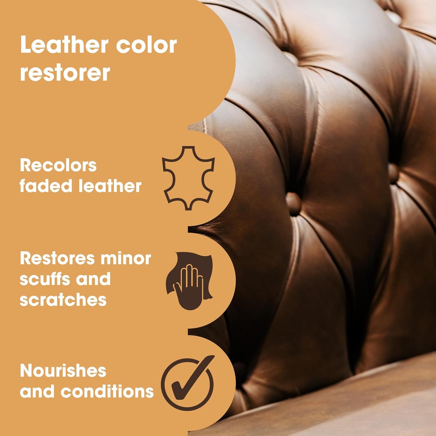 The Original Leather Recoloring Balm by Furniture Clinic - Light Grey Leather Dye for Furniture, Couches & Car Seats - Restore Scratched, Faded, & Damaged Surfaces