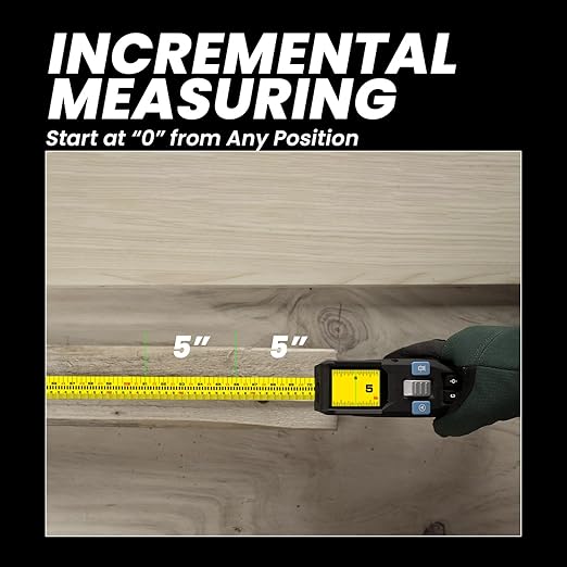 3-in-1 Digital Tape Measure, 330Ft Laser Measurement Tool & Auto Lock Tape with Instant Digital Readout, Extended Laser Line & Incremental Measurement, Replaceable Tape | Swappable Battery | APP Sync