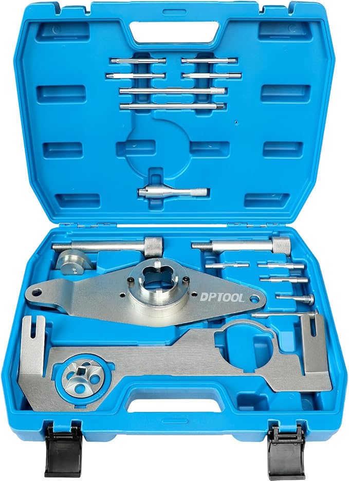 DPTOOL VCT Camshaft Crankshaft Locking Timing Tool Set for Land Rover 3.0T PT306 I6 Gasoline Inline 6-Cylinder Engine CVVL Piston Compression Reset Tool 303-1639 303-1656 303-1657 303-1658 303-1659