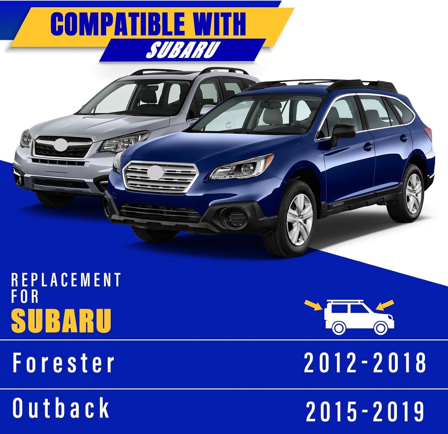 3 wipers Replacement for 2012-2018 Subaru Forester/2015-2019 Subaru Outback, Windshield Wiper Blades Original Equipment Replacement - 26"/17"/14" (Set of 3) U/J HOOK