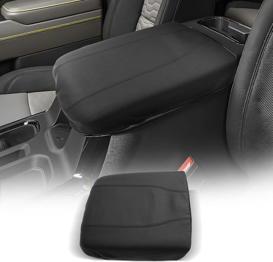 CDEFG for Chevrolet Silverado EV 2024 2025 Center Console Cover Armrest Box Cover for Chevy Silverado EV (Work Truck, LT, RST) Accessories Arm Rest Protector