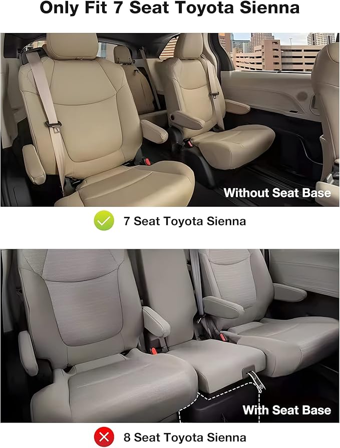 3W Floor Mat for Toyota Sienna 2021-2026 (Only for 7 Seat), TPE All Weather Custom Fit Floor Liner for Toyota Sienna 2nd and 3rd Row Car Liners(Not Fit 2025 2026 Platinum Edition)