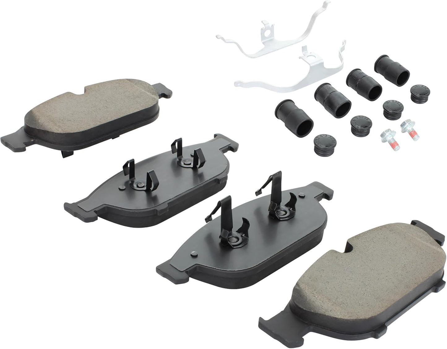 Premium Semi-Metallic Front Brake Pads (1001-1549M) Compatible with Audi A6 2017-2018, Audi A6 Quattro 2012-2019, Audi A7 Quattro 2012-2018, Audi A8 Quattro 2011-2016