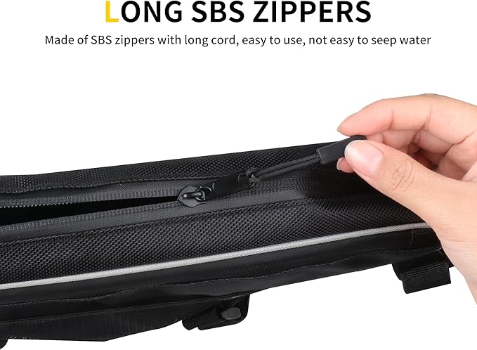 UTV Roll Bar Triangle Storage Bags Waterproof Compatible with Polaris RZR Ranger UTVs, Road and Mountain Bikes Accessories, UTV Tool Bag, 1.75"-2" Roof Roll Cage Organizer, 1 Pack