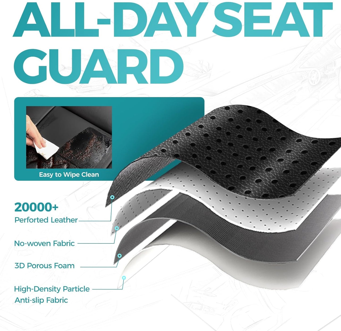 for Toyota Camry Seat Covers Hybrid XLE XSE 2018 2019 2020 2021 2022 2023 2024 - Custom Car Seat Cover Full Set, Leather Seat Cover for Cars, Waterproof Breathable Cushion Protector Black Red