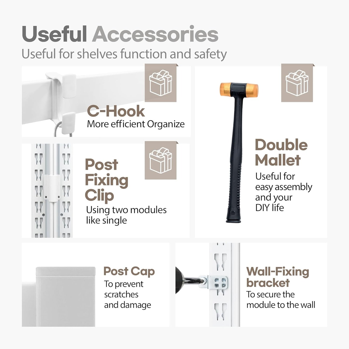 HOMEDANT House 5-Tier Laminated Metal Shelving Unit Adjustable Storage Utility Rack Heavy Duty Shelves Organization Multipurpose Shelf Kitchen Garage Pantry Closet 2Pack