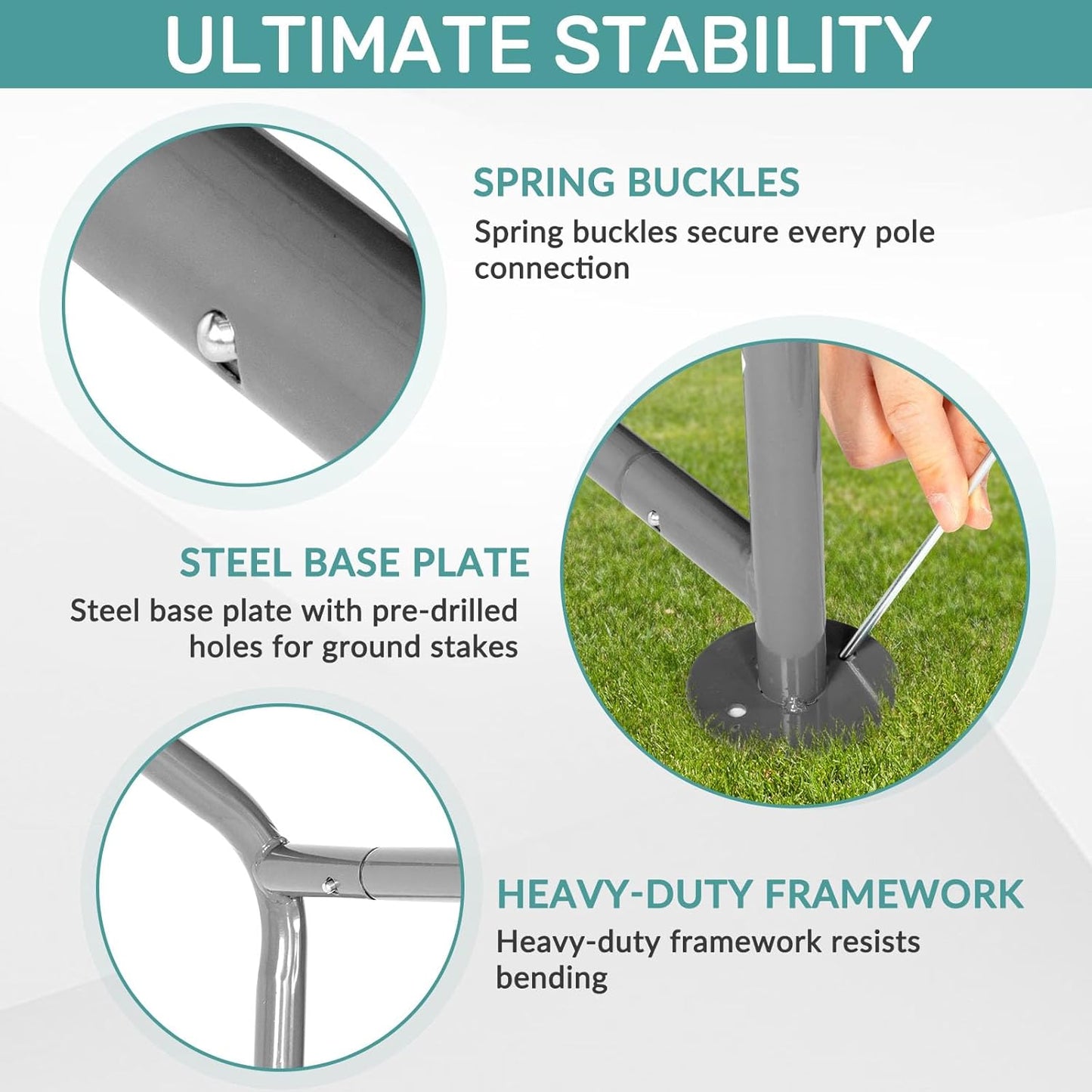 Outvita Outdoor Portable Storage Shed Tent, 6x6 ft Waterproof Carport with Roll-Up Zipper Door and Durable Galvanized Steel Frame, Ideal for Motorcycle, GTV, Bike, Wood Tool Lawn Mower Storage