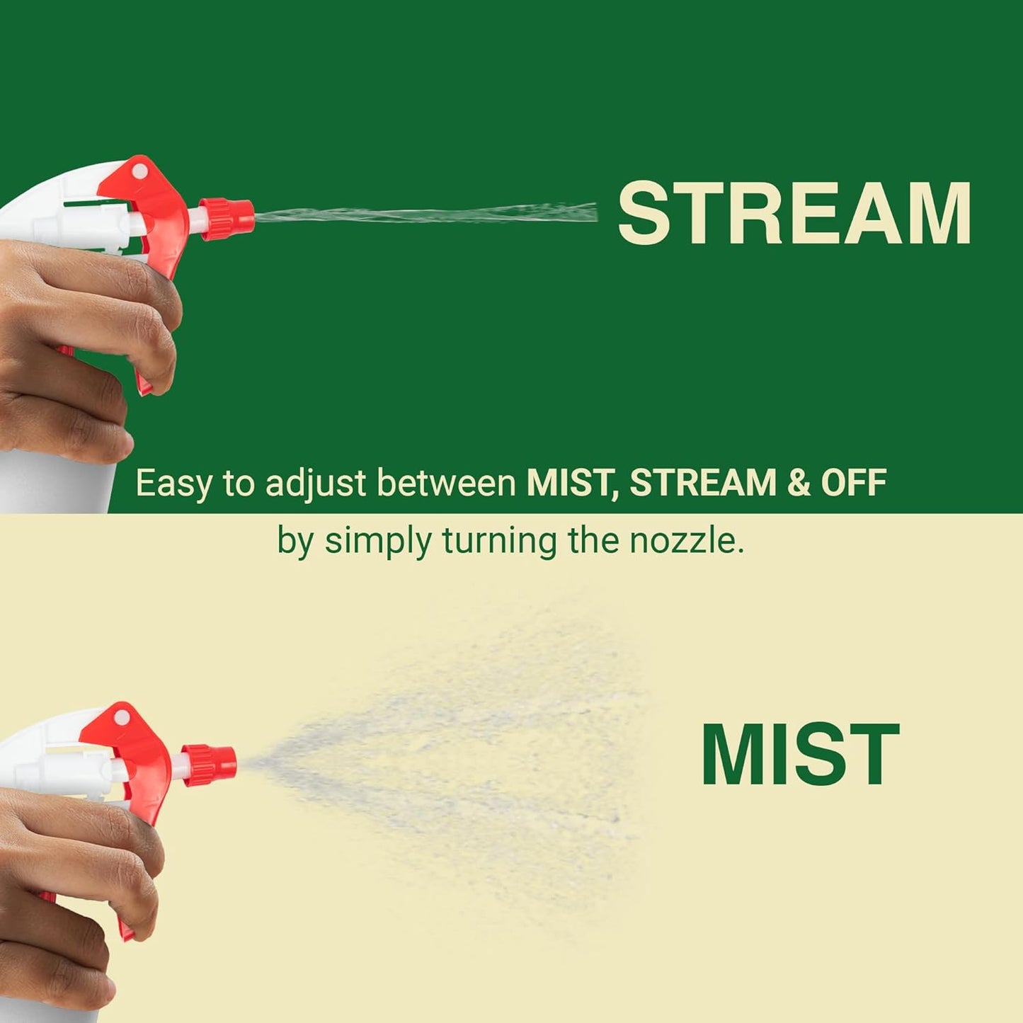 Spray Bottle Nozzle Replacement, Bottle Tops Only - Sprayer Nozzle Triggers for Heavy Duty, Commercial, Home Cleaning Solutions - Fits 8,16,24,32 oz Plastic & Glass Bottles, Red 13 pack