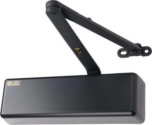 Lawrence Extra Heavy Duty Door Closer Commercial Grade 1 - Adjustable 6-Speed Delayed-Action Door Control with 3 Pistons – Flexible Installation with Included Hardware - Embassy Series LH8016