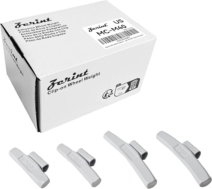 MC-M40 Wheel Weight Kit MC Style Grey 40pcs/kit: 1 1/4oz, 1 1/2oz, 2oz and 2 1/2oz 10pcs Each