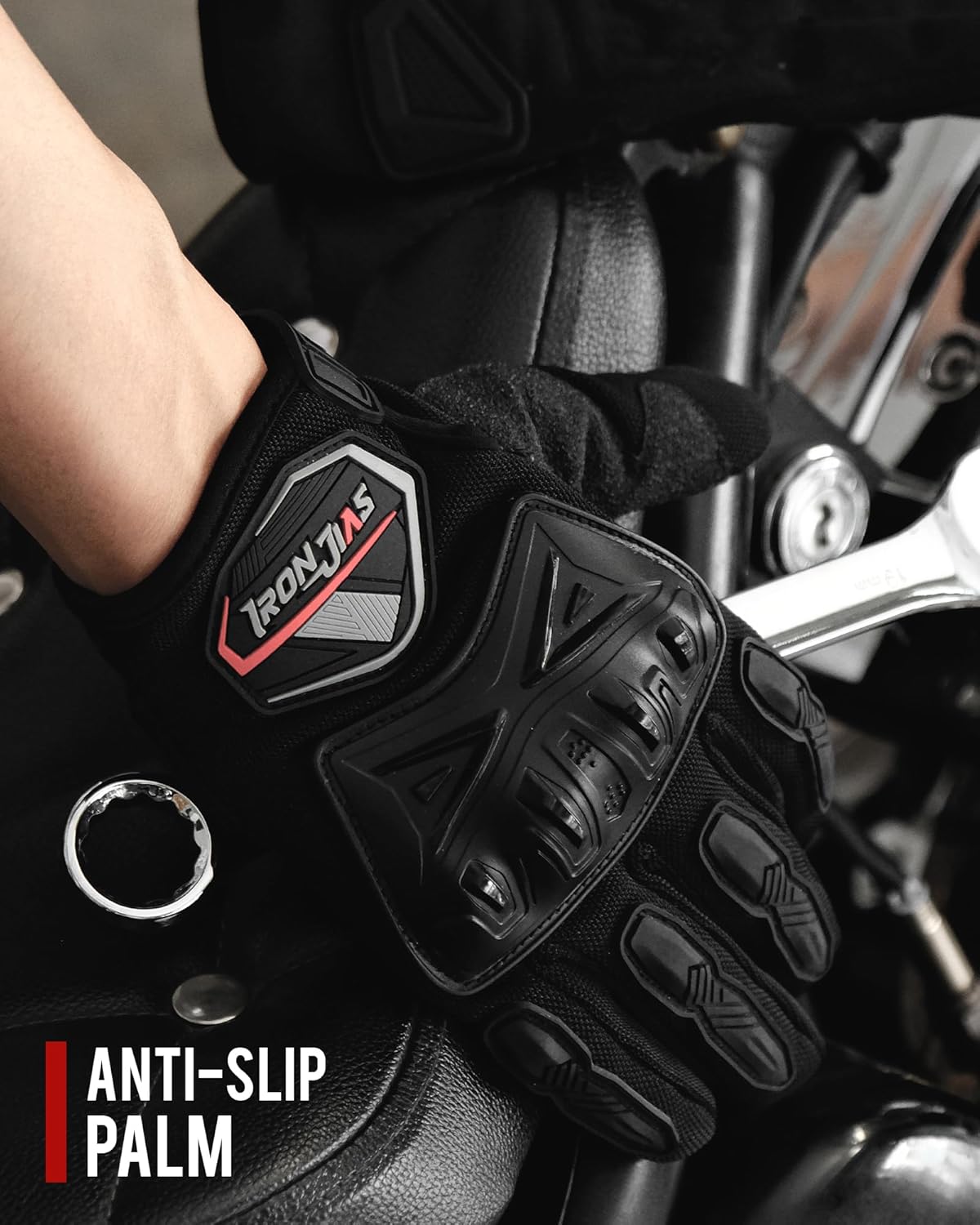 BORLENI Motorcycle Riding Gloves Touch Screen Full Finger Glove Motocross Road Racing Bike Outdoor Sports for Women Men