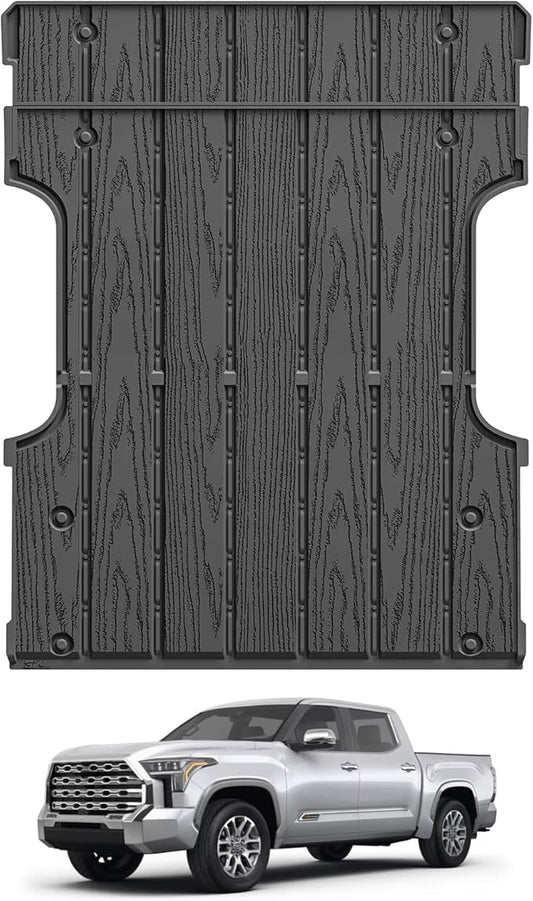 3W Truck Bed Mat for Toyota Tundra 2022-2026, Heavy Duty Tundra Accessories TPE Truck Bed Liner, All Weather Pickup Truck Bed Protection(Fit 6.5FT/6.5'Bed Mat)
