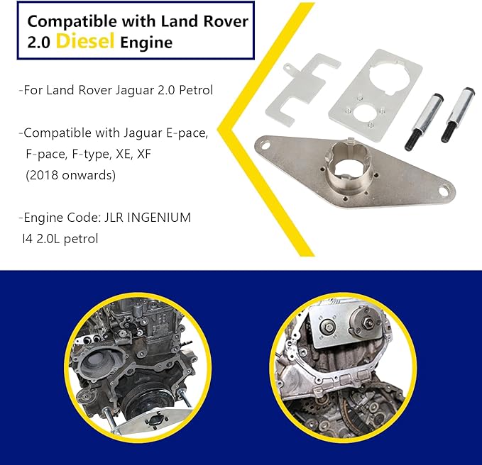 Wostore Camshaft Timing Locking Tool kit Compatible with Land Rover 2.0 Diesel Petrol Engine Evoque 2.0T JLR INGENIUM I4 2.0L, OEM JLR-303-162/1631/1630/1635/1636