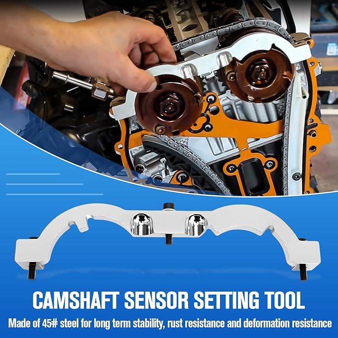 Turbo Engine Timing Tool Kit - Camshaft Holding Locking & Engine Camshaft Alignment Tool Set Compatible with Chevy Aveo Cruze Orlando Vauxhall Opel 1.0L 1.2L 1.4L (2009-2020) 1.4 Timing Tool W/Gloves