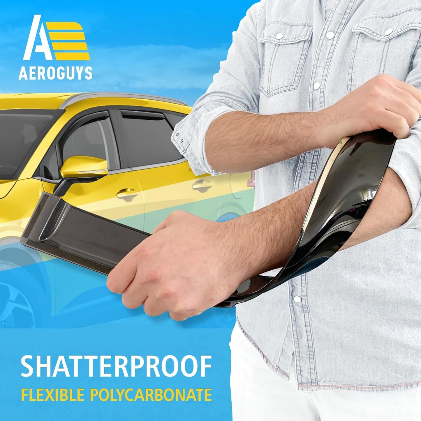 Extra Durable Window Deflectors in-Channel Window Visors Rain Guards Fit for Kia Sportage 2023-2025, Sun Visors, Wind Vent for Shades, Exterior Car Accessories - 4 pcs. AG0860