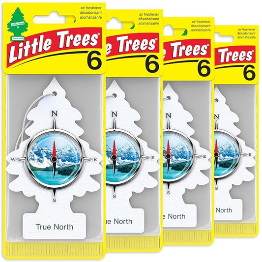 LITTLE TREES Car Air Freshener | Hanging Tree Provides Long Lasting Scent for Auto and Home | True North, 24 Air Fresheners