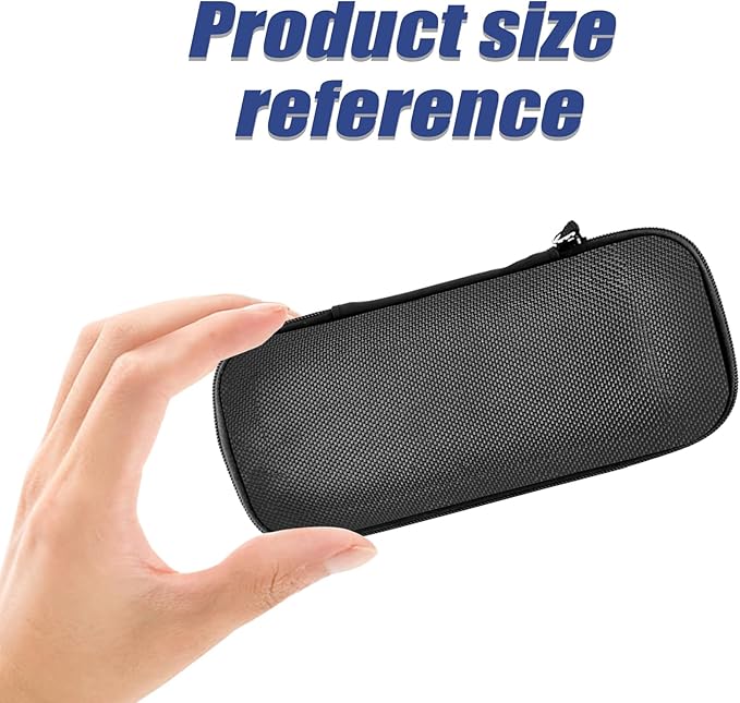 Lumus&Solem Storage Case Compatible with Portable Air Pump, 120 PSI Air Compressor, Car Tire Inflator Storage Bag for USB Cable, Air House, Connector and Accessories (Box Only)-Black