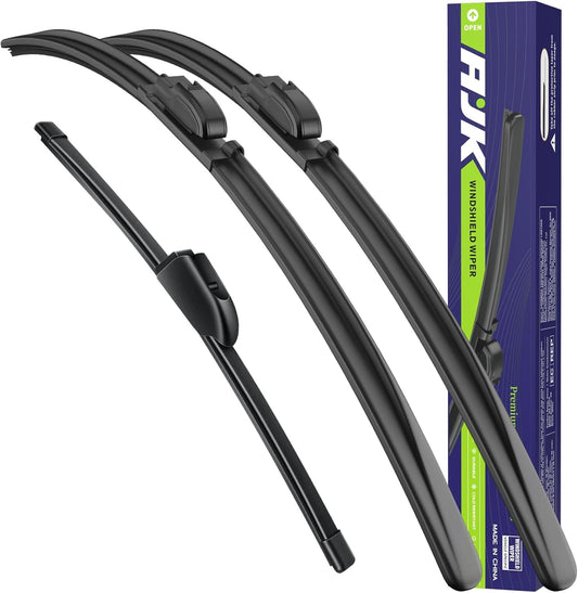 AJK Wiper Blades for Hyundai Elantra GT 2013 2014 2015 2016 2017, 2 Piece All Weather OEM Quality Automotive Replacement Windshield Wiper Blades for My Car