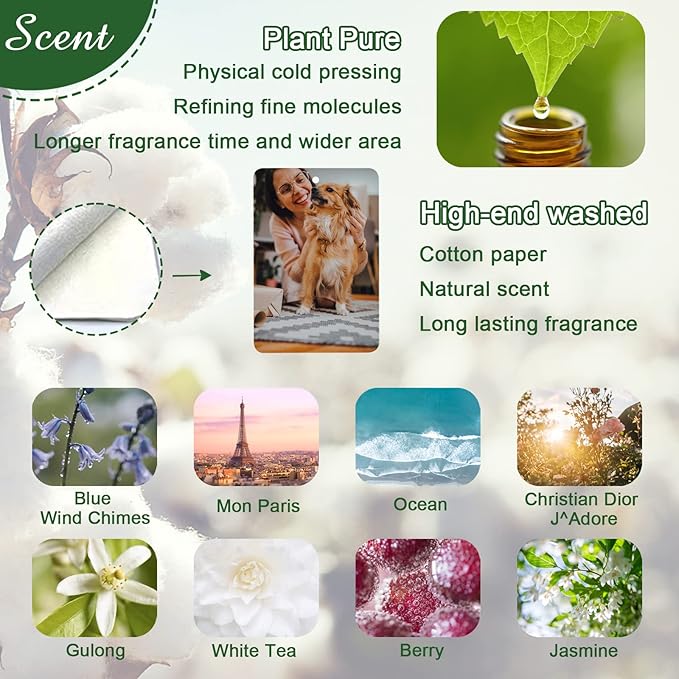 Custom Air Freshener for Car - Double Sided Photo Personalized Car Scents Air Freshener, Smell Air Fresheners With Picture for Wardrobe, Bathroom,Hanging Ornaments (4 Count (Pack of 1))