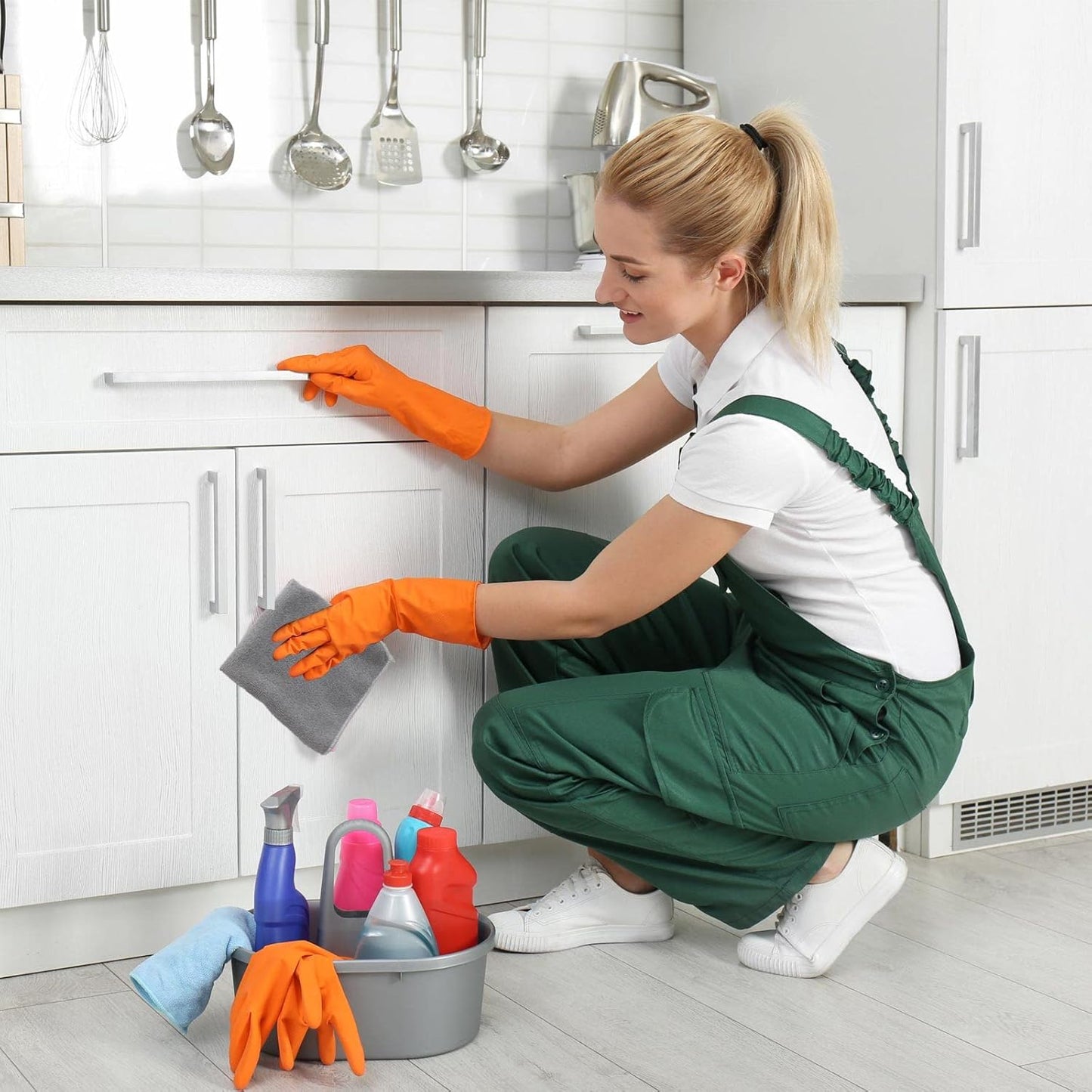 Tenare 100 Pack 12'' x 12'' Microfiber Cleaning Cloths Reusable Cleaning Rags Bulk Microfiber Towels Softer Highly Absorbent Washcloths for House Kitchen Car Window(Gray)