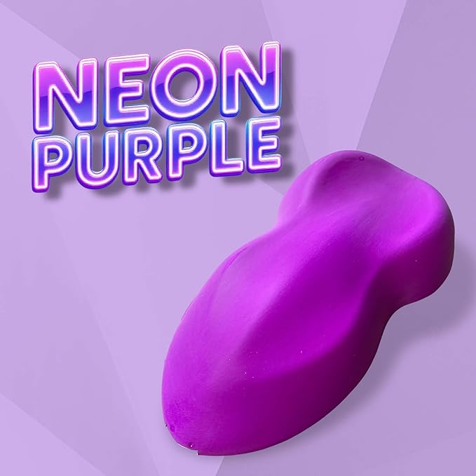 LiME LiNE Automotive Neon Basecoat Paint - Custom Paint for Cars, Trucks and Motorcycles Mix 1:1 with Urethane Reducer (Neon Purple, 1 Quart)