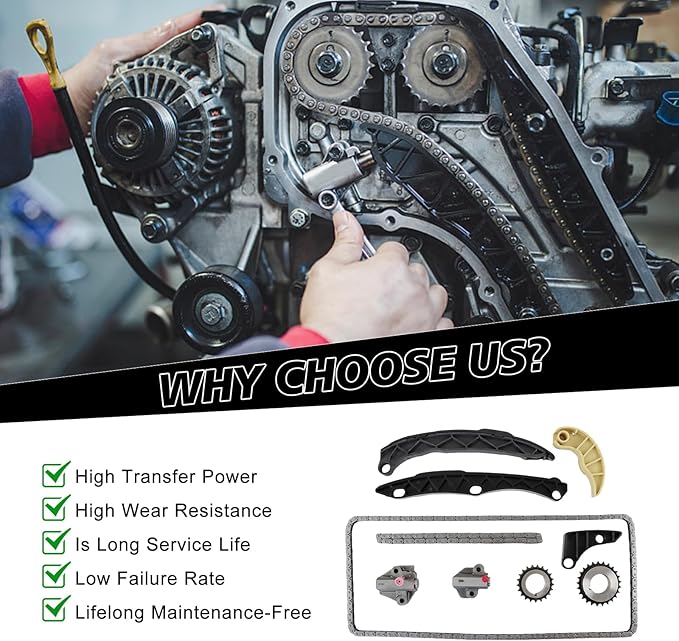 24322-2G111 24321-2G111 Timing Chain Kit Oil Pump Gear Fits for Sonata Optima Sorento Sportage G4KJ G4KC 2.0L 2.4l Engine Timing Chain Aftermarket Parts