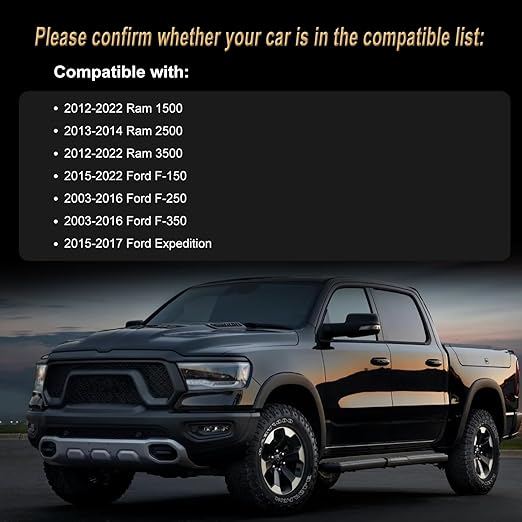 M14 x 1.5mm Wheel LocksSet, Fit for Ram 1500, Ram 2500, Ram 3500, F-150, F-250, F-350, Expedition, 4 Locking Lug Nuts 2 Pcs Key with 32Pcs Spike Lug Nuts+1 Key, Chrome