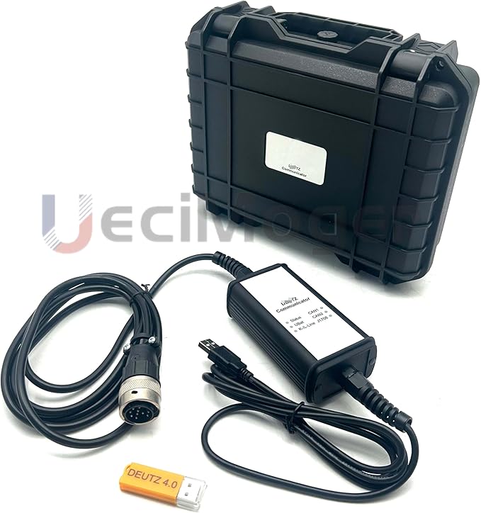 Diesel Laptops for Deutz Diagnostic Scanner Tool for Deutz DeCOM SerDia Support CAN K/L-Line with Serida 4.0 Dongle Software+Serpic (Adapter with 4.0 Dongle+Serpic(CF54))