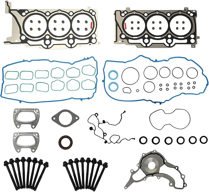 3.6 Head Gasket Set w/Head Bolts Fit For Chrysler 200 300 Town&Country Dodge Jeep Grand Cherokee Wrangler Ram 1500 C/V Volkswagen 3.6L V6 DOHC 2011-2016 HS26541PT HS54880 HGS1169 ES72467