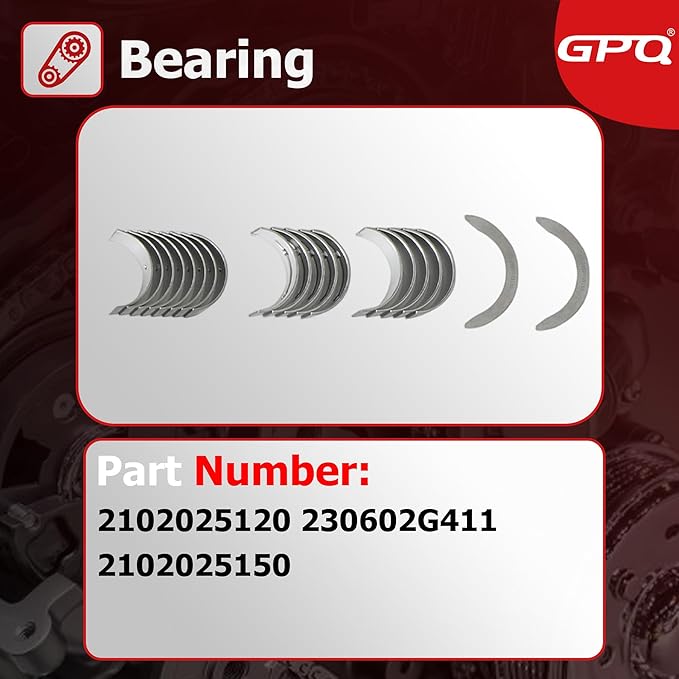 G4KJ 2.4L Engine Rebuild Overhaul Kit Crankshaft & Con Rods & Bearings Set & Head Gasket Set Fit For Hyundai Sonata Santa Fe Sport Tucson, Fit For Kia Sportage Optima Sorento 2.4 2011-2020
