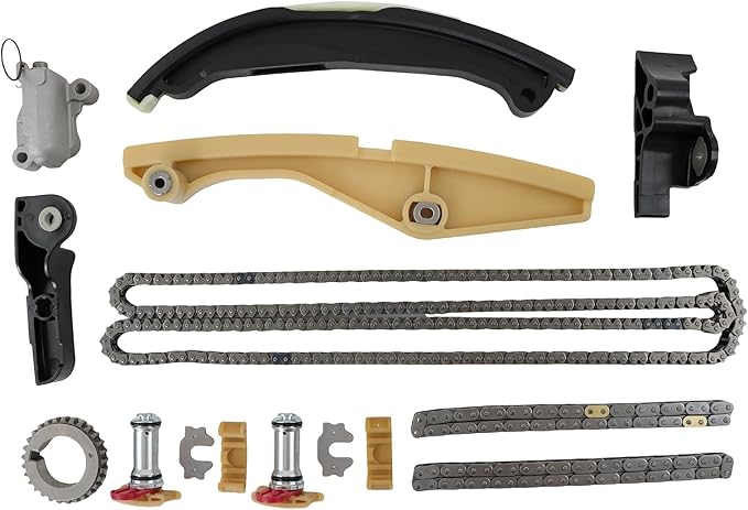 Engine Timing Chain Kit AT4Z-6268-C Fits for Edge Eplorer F150 Flex Mutang Taurus Transit, Flex, MKS, MKX, MKZ,Police Replace OE BL3Z-6268-A, AT4Z-6268-A