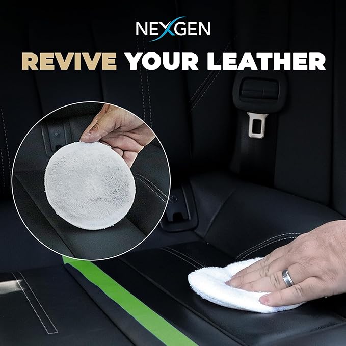 Nexgen Car Leather Conditioner - Quick Spray Interior Conditioner and Leather Restorer - Gentle Liquid Formula, Multi-Purpose Leather Conditioner for Car Interior, Couch, Boots, Purses, & More 16 Oz