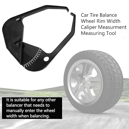 Watris Veiyi Car Tire Caliper, Wheel Caliper Tool, Wheel Width Caliper, Portable Wheel Rim Width Measuring Tool Tire Balancer Car Wheel Caliper Car Measuring Tool