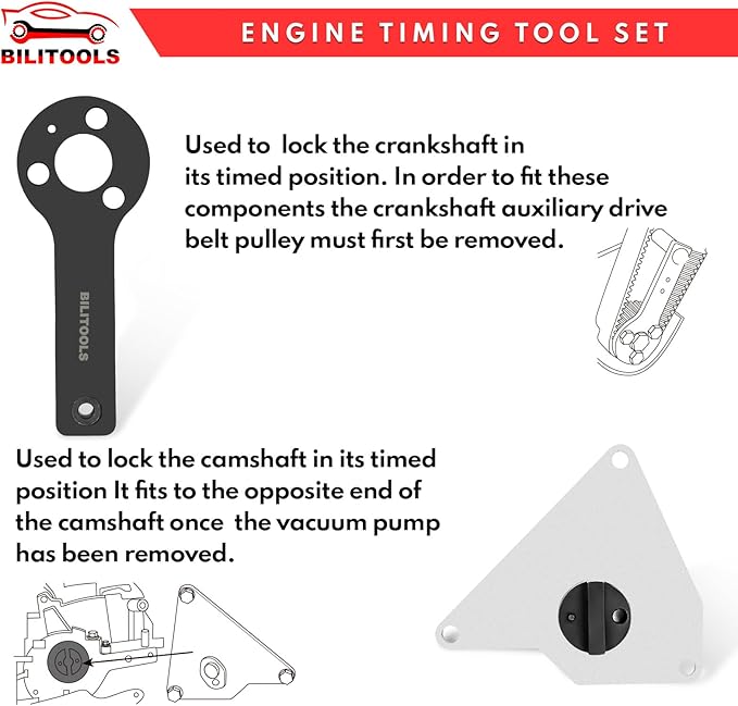 BILITOOLS MultiAir 1.4 Engine Timing Tool, Compatible with Alfa Romeo Chrysler Delta Dodge Dart Camshaft Crankshaft Locking Tool