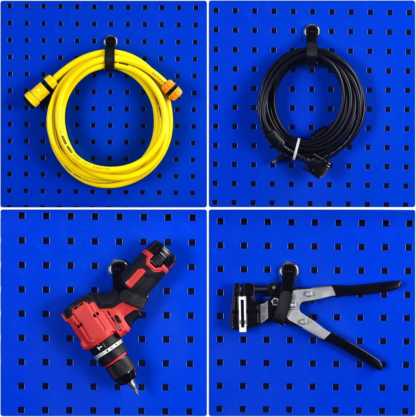 Heavy Duty Magnetic Hooks, Magnetic Tool Holders, 40LBS Magnetic Garage Hooks, for Storing Cables, Ropes, Wires, and Cordless Tools in garages, workshops, Cruise,RVs, and Pickup（4pcs）