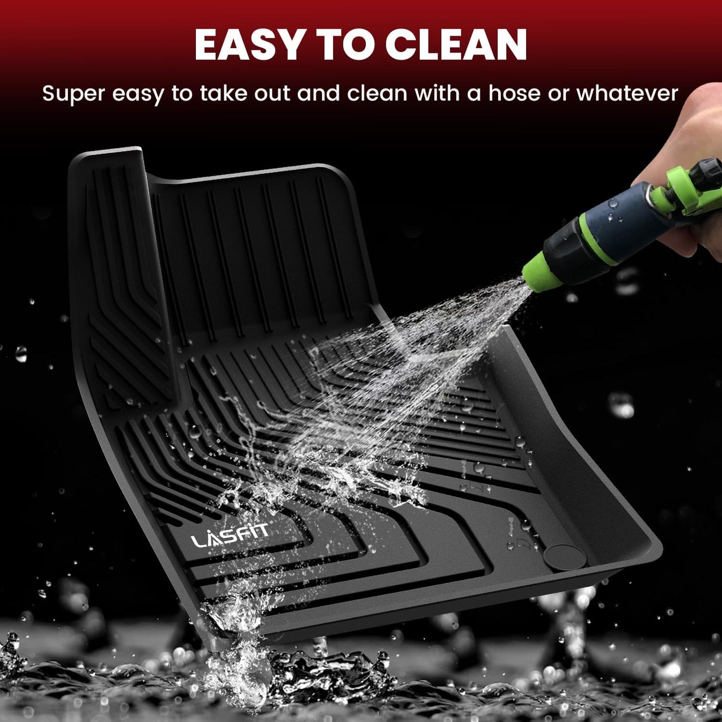 LASFIT Floor Mats & Cargo Mat for Volvo XC60 (2018-2026),XC60 All Weather Floor Liner TPE Custom Fit 1st & 2nd Row Car Mats and Floor Mats for XC60 Automotive Accessories(Not Fit PHEV (T8 Models))