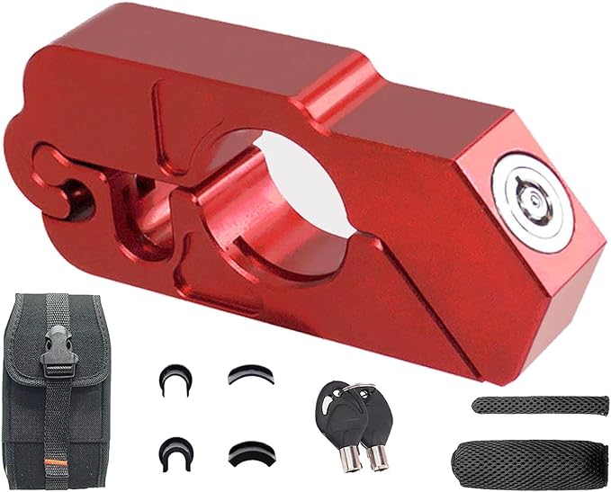 Motorcycle Throttle Lock - Heavy Duty Motorcycle Locks Anti Theft, Motorcycle Accessories for Moped Dirt Bike Scooter and ATV
