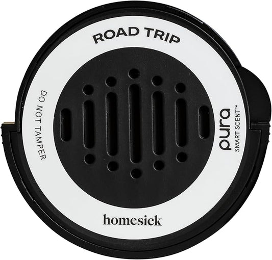 Pura and Homesick - Fragrance for Pura Car Diffuser - Clean & Safe Luxury Diffuser Scent - Long-Lasting Fragrance for 30 Days of Aroma - Spring & Summer Household Essential - Road Trip