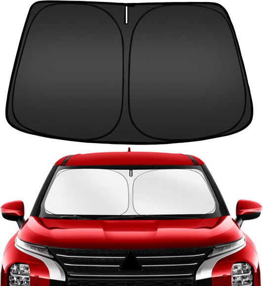 ARISMOTOR Windshield Sun Shade for Mitsubishi Outlander 2022-2025, Custom Fit Foldable Front Window Sunshade Sun Visor Protector, Block UV Rays Keep Your Car Cooler