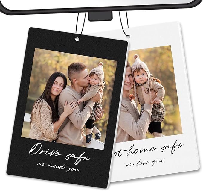 Custom Air Fresheners with Picture, Personalized Air Freshener for Cars, Customized Photo Gift with Scents for Family and Lovers