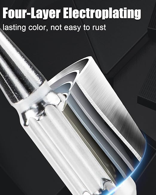 GAsupply 14x1.5 Spike Lug Nuts, Closed End Bulge Acorn Spiked Spline Lug Nuts Chrome 4.4" Tall Cone/Conical Seat, Set of 24+1 Key