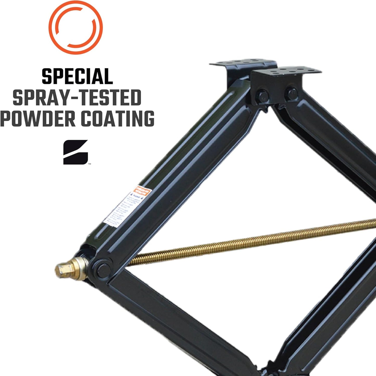 Bastion Distribution 30" Scissor Jack with Crank Handle | 5000lbs Capacity | Adjustable 5-30” Height | Spray-Tested Powder Coated | BJ-5000MSJ30