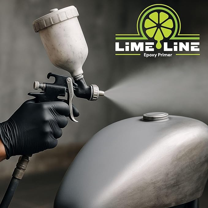 LiME LiNE 2K Epoxy Primer/Sealer Direct-to-Metal, Anti-Corrosive for Automotive & Industrial use/isocyanate Free /2.1 voc Light Grey (2 Quart kit)
