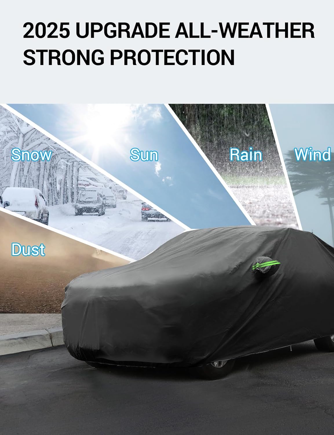 Proadsy 2025 Upgrade Car Cover Custom Fit for Honda HR-V 2023 2024 2025, Waterproof All Weather for Automobiles, Full Exterior Cover Rain Snow Sun Protector Indoor Outdoor Car Cover