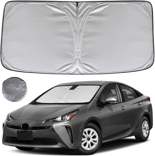 KAYZT Windshield Sun Shade for 2016-2022 Toyota Prius Hatchback(NOT for Prius C or Prius V) Foldable Sunshade Front Window Custom Fit Car Accessories
