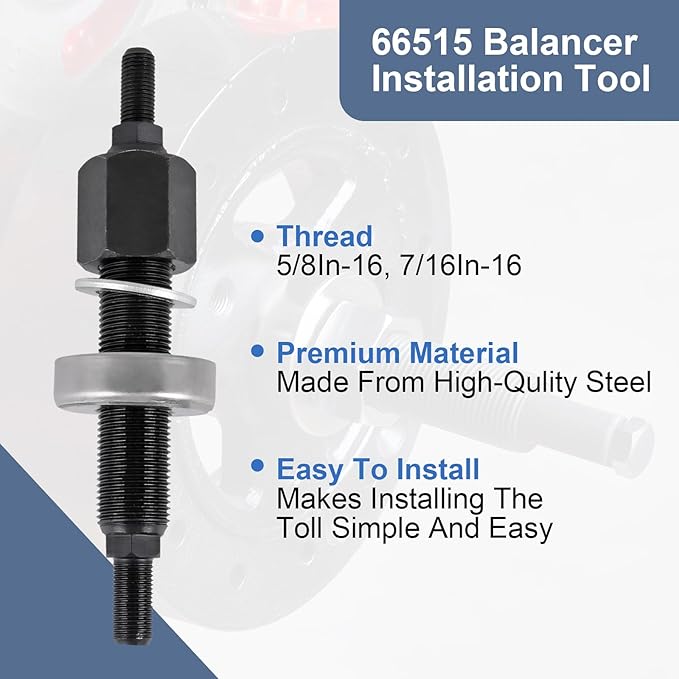 Harmonic Balancer Installation Tool Compatible with Chevy SBC BBC Cranks Replaces# 66515