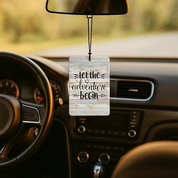 Rustic Farmhouse Camping Car Air Freshener 4 Pcs, Camping Lovers Gifts Air Freshener Hanging for Cars Books Closet Drawer, Camper Car Accessories Gifts for Women Men Couples